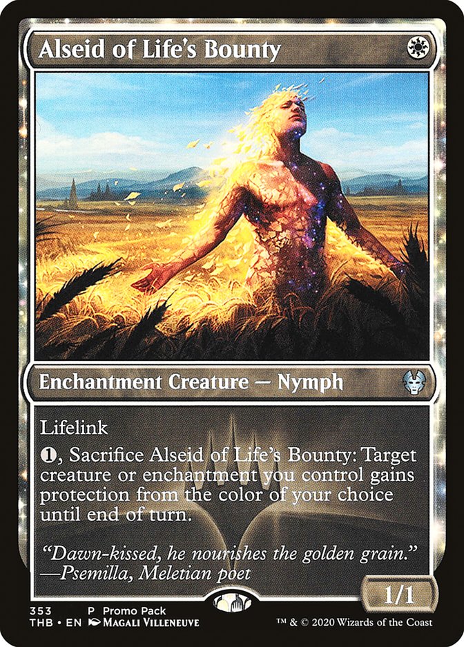 Alseid of Life's Bounty (Promo Pack) [Theros Beyond Death Promos] | Game Haven TX