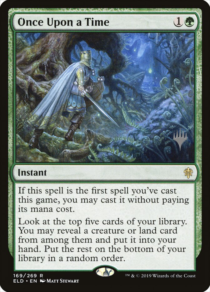 Once Upon a Time (Promo Pack) [Throne of Eldraine Promos] | Game Haven TX