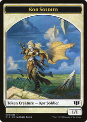 Kor Soldier // Pegasus Double-sided Token [Commander 2014 Tokens] | Game Haven TX