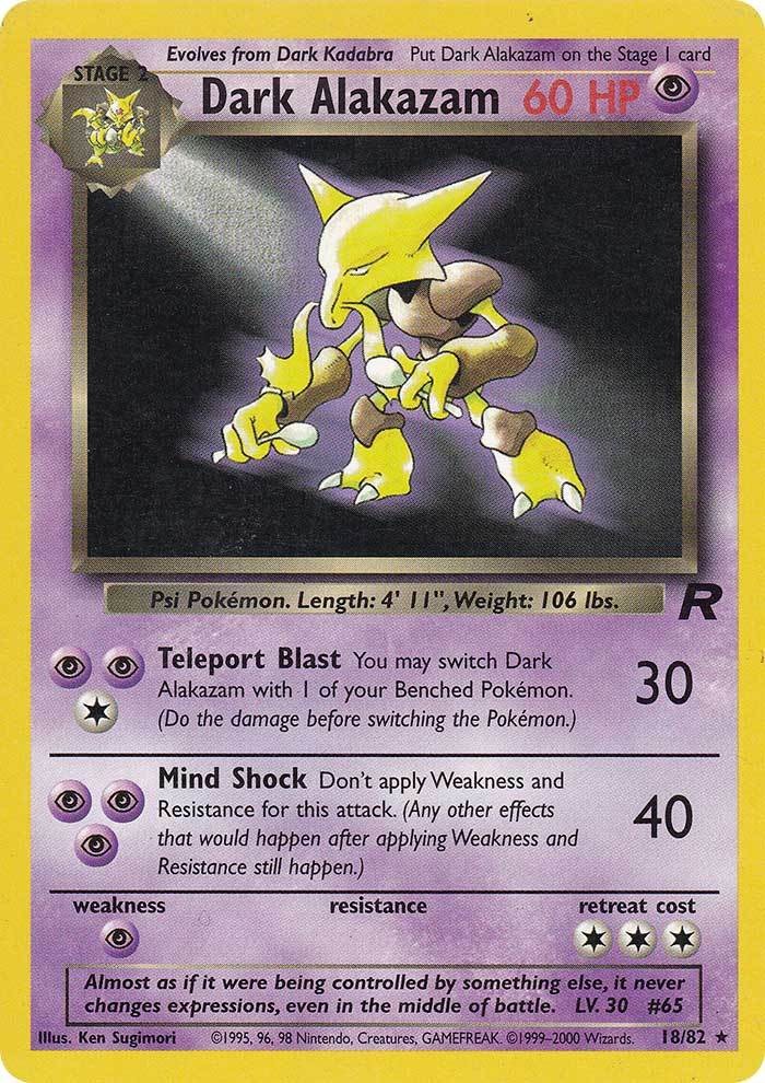 Dark Alakazam (18/82) [Team Rocket Unlimited] | Game Haven TX