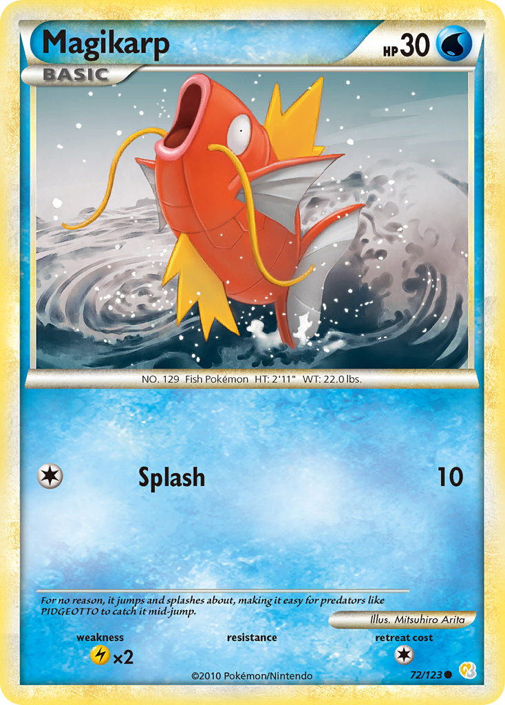 Magikarp (72/123) [HeartGold & SoulSilver: Base Set] | Game Haven TX