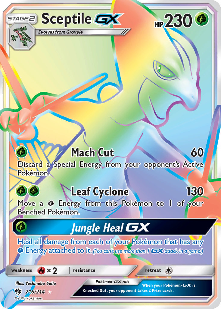 Sceptile GX (216/214) [Sun & Moon: Lost Thunder] | Game Haven TX