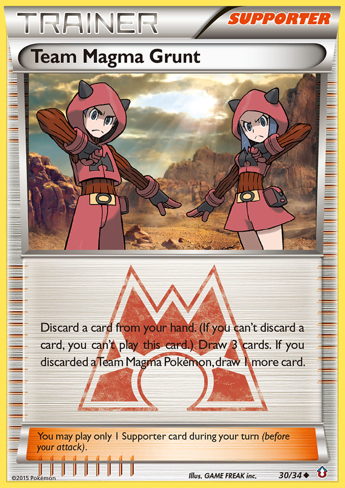 Team Magma Grunt (30/34) [XY: Double Crisis] | Game Haven TX