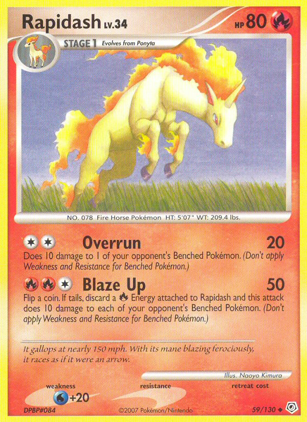 Rapidash (59/130) [Diamond & Pearl: Base Set] | Game Haven TX