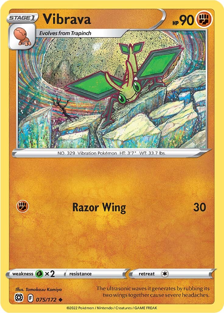 Vibrava (075/172) [Sword & Shield: Brilliant Stars] | Game Haven TX