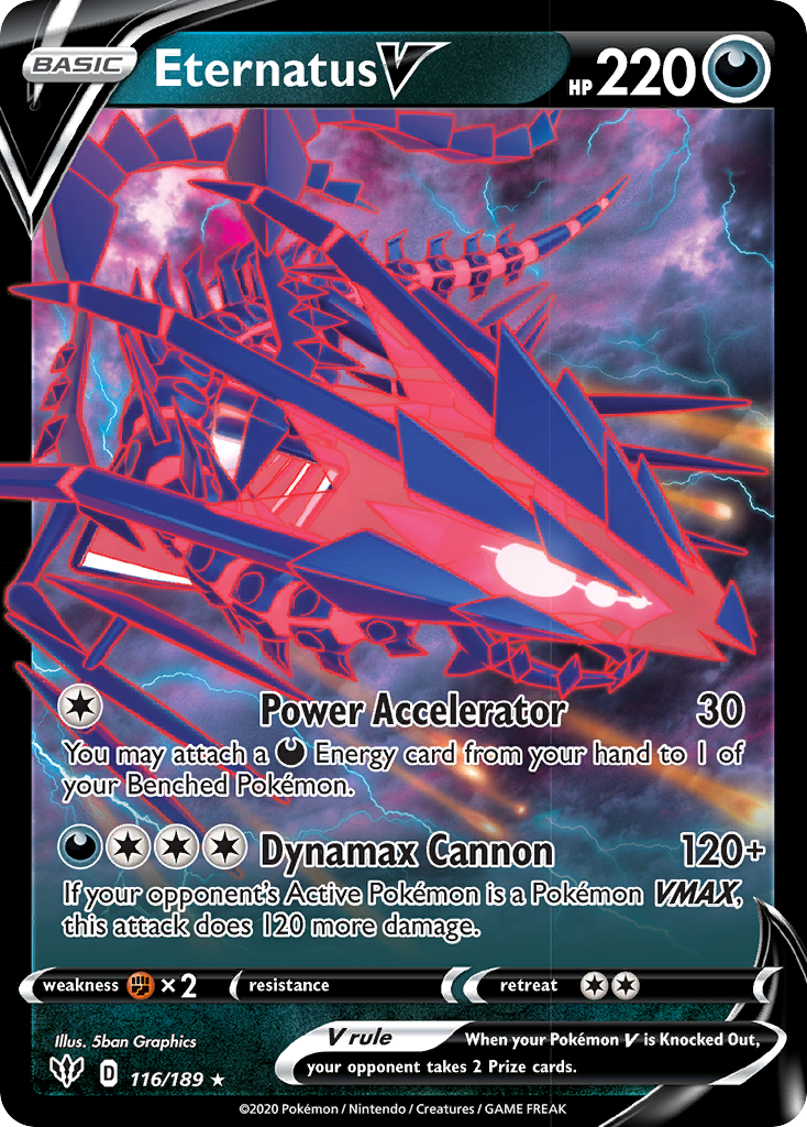 Eternatus V (116/189) [Sword & Shield: Darkness Ablaze] | Game Haven TX