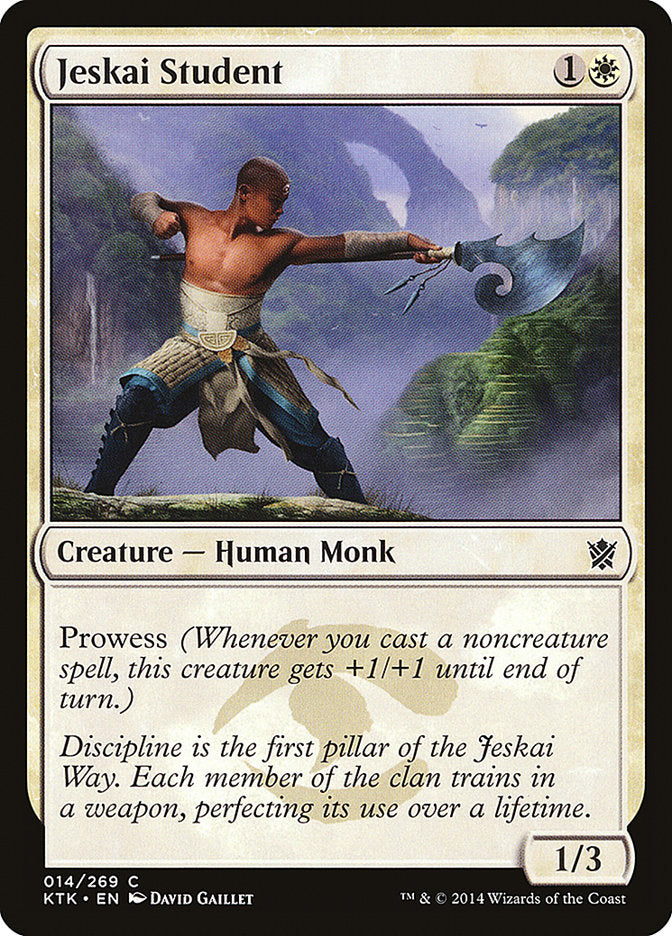 Jeskai Student [Khans of Tarkir] | Game Haven TX