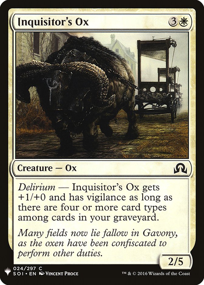 Inquisitor's Ox [Mystery Booster] | Game Haven TX