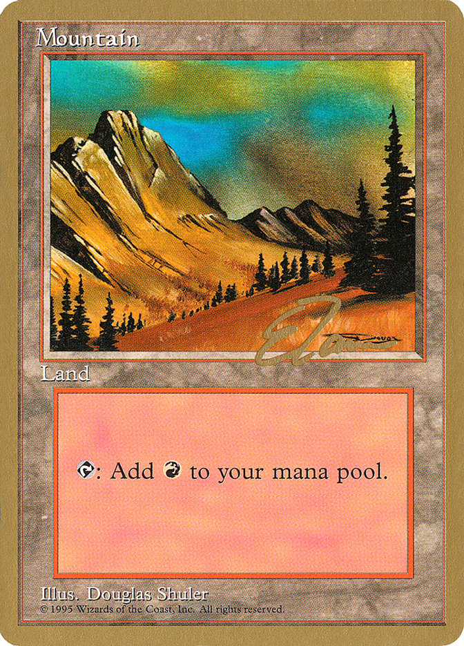 Mountain (et375) (Eric Tam) [Pro Tour Collector Set] | Game Haven TX