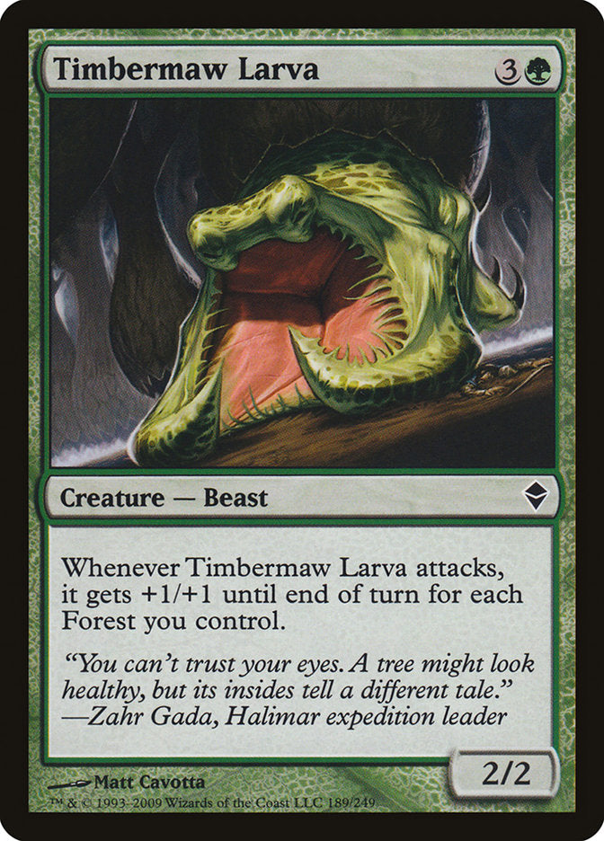 Timbermaw Larva [Zendikar] | Game Haven TX