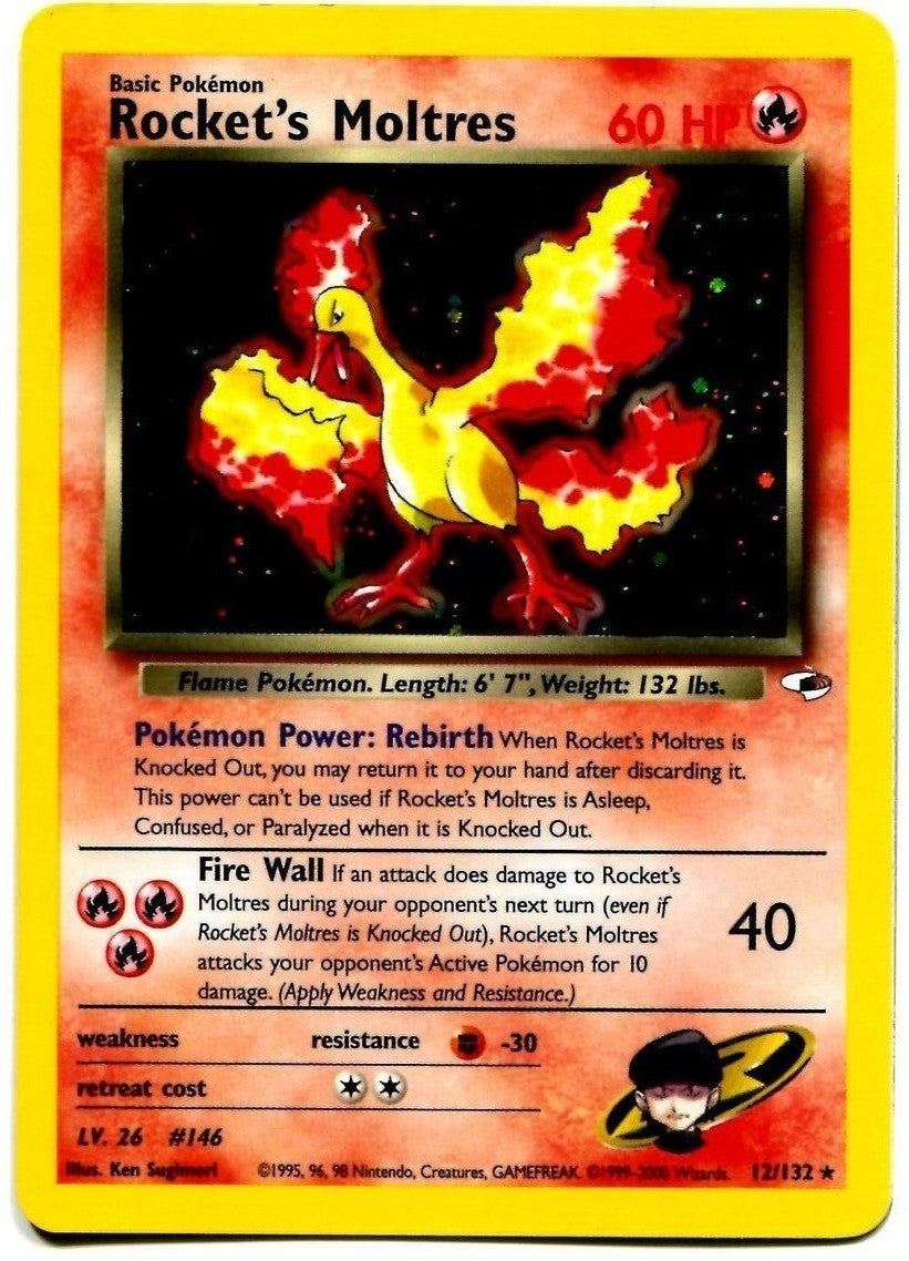 Rocket's Moltres (12/132) [Gym Heroes Unlimited] | Game Haven TX
