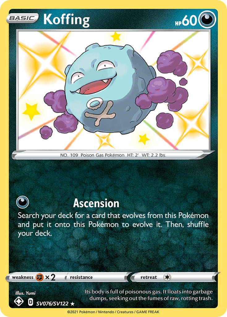 Koffing (SV076/SV122) [Sword & Shield: Shining Fates] | Game Haven TX