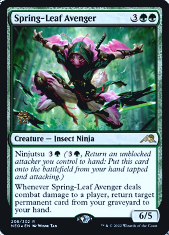 Spring-Leaf Avenger [Kamigawa: Neon Dynasty Prerelease Promos] | Game Haven TX