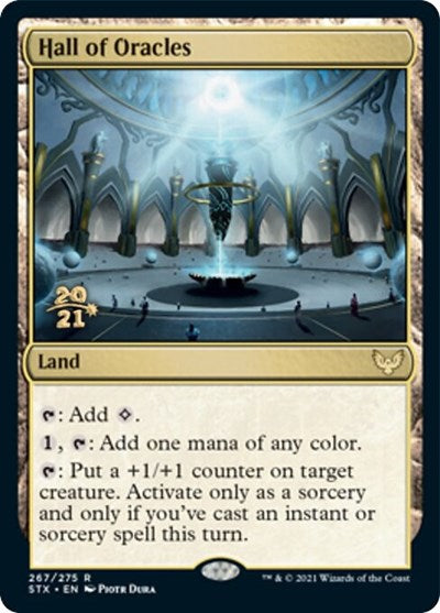 Hall of Oracles (Prerelease) [Strixhaven: School of Mages Prerelease Promos] | Game Haven TX