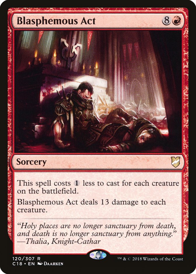 Blasphemous Act [Commander 2018] | Game Haven TX