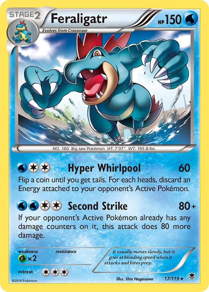 Feraligatr (17/119) (Theme Deck Exclusive) [XY: Phantom Forces] | Game Haven TX