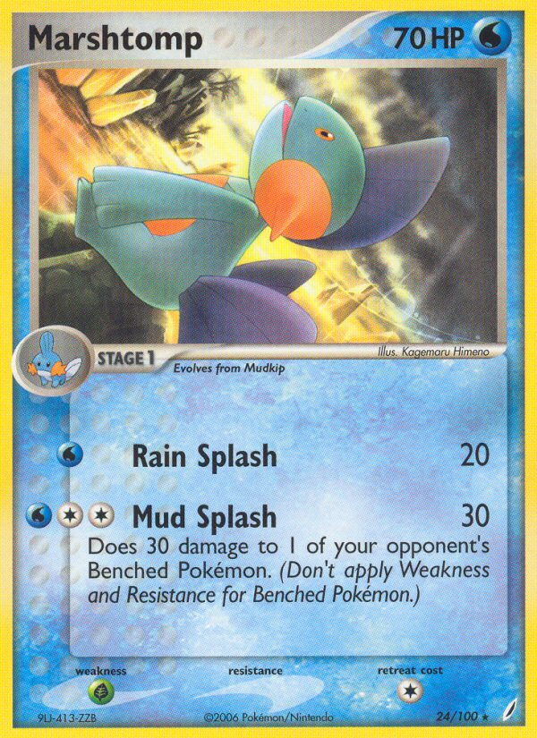 Marshtomp (24/100) [EX: Crystal Guardians] | Game Haven TX