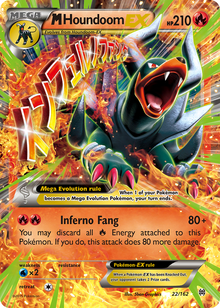 M Houndoom EX (22/162) [XY: BREAKthrough] | Game Haven TX