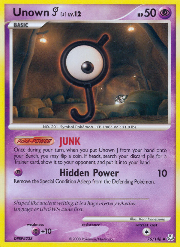 Unown J (76/146) [Diamond & Pearl: Legends Awakened] | Game Haven TX
