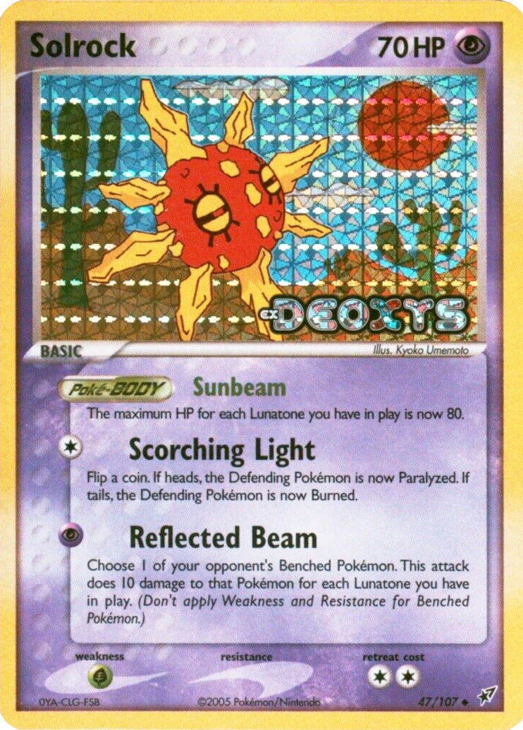 Solrock (47/107) (Stamped) [EX: Deoxys] | Game Haven TX