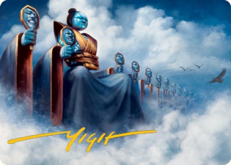 Myojin of Cryptic Dreams Art Card (Gold-Stamped Signature) [Kamigawa: Neon Dynasty Art Series] | Game Haven TX