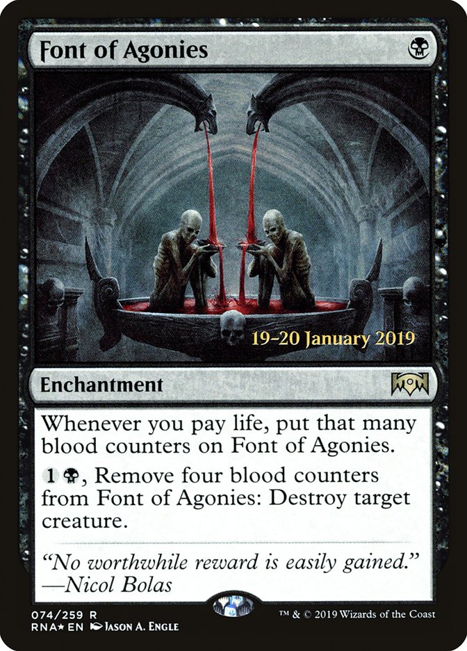 Font of Agonies [Ravnica Allegiance Promos] | Game Haven TX