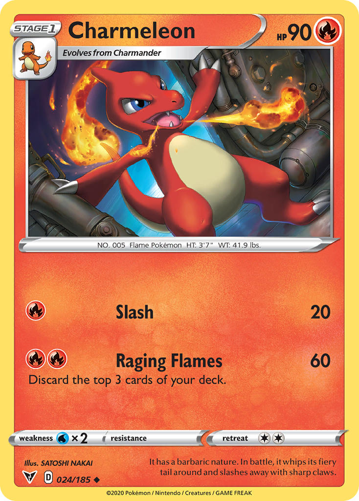 Charmeleon (024/185) [Sword & Shield: Vivid Voltage] | Game Haven TX