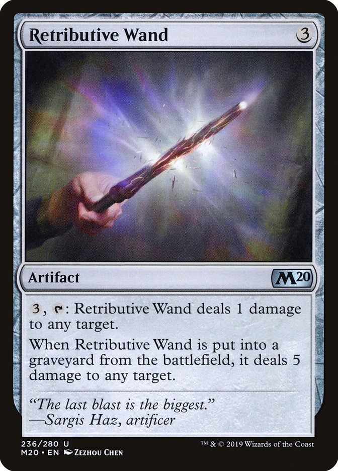 Retributive Wand [Core Set 2020] | Game Haven TX
