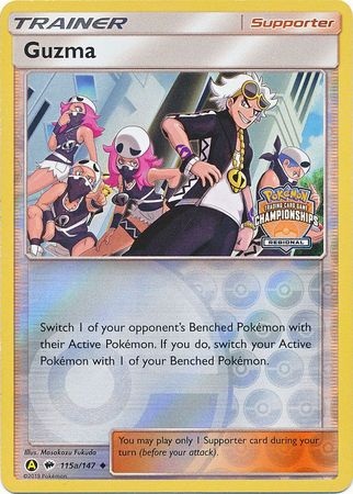 Guzma (115a/147) (Regional Championship Promo) [Sun & Moon: Burning Shadows] | Game Haven TX