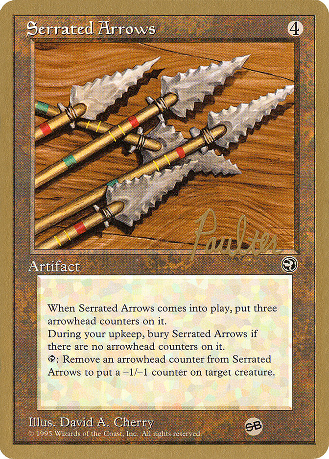 Serrated Arrows (Preston Poulter) (SB) [Pro Tour Collector Set] | Game Haven TX