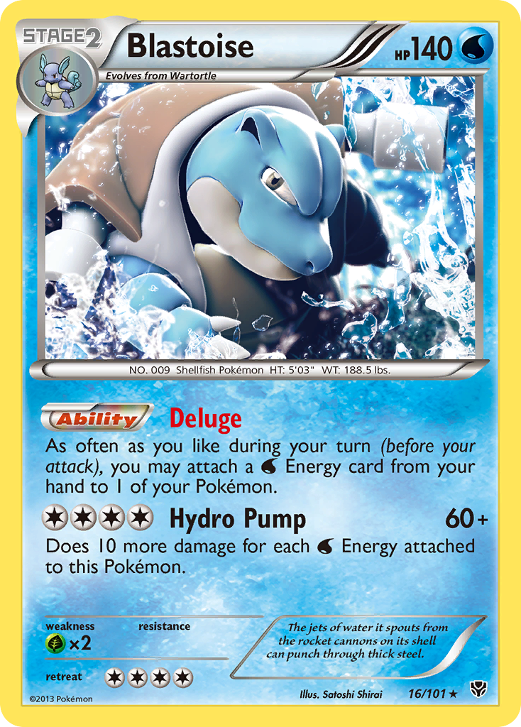 Blastoise (16/101) [Black & White: Plasma Blast] | Game Haven TX