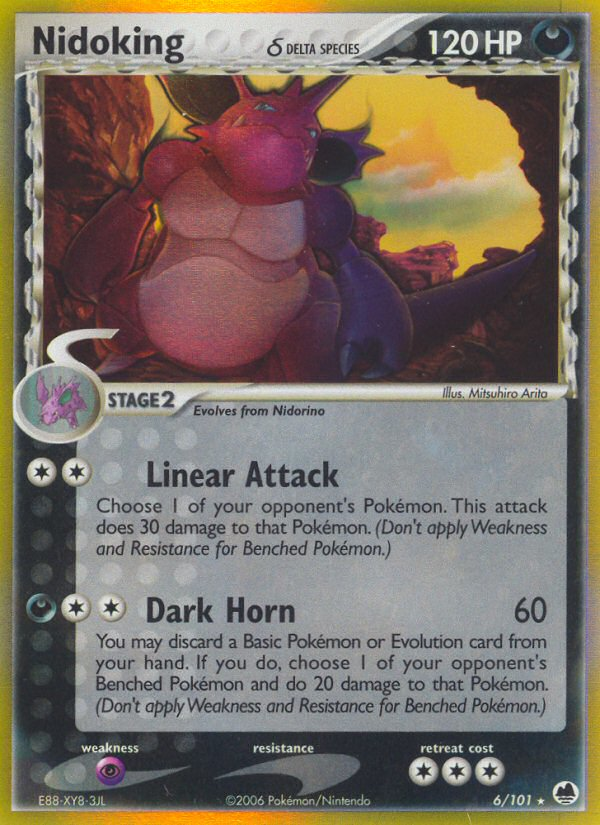 Nidoking (6/101) (Delta Species) [EX: Dragon Frontiers] | Game Haven TX
