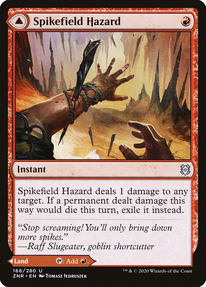 Spikefield Hazard // Spikefield Cave [Zendikar Rising] | Game Haven TX
