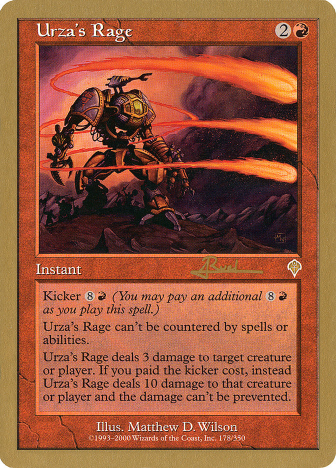 Urza's Rage (Antoine Ruel) [World Championship Decks 2001] | Game Haven TX