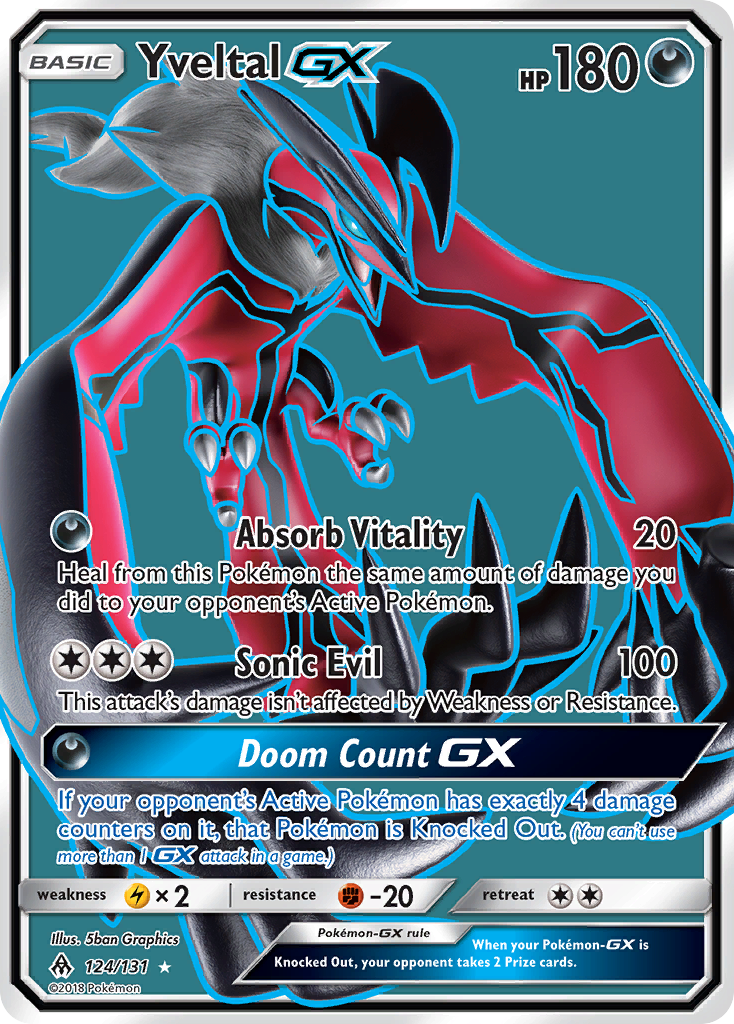 Yveltal GX (124/131) [Sun & Moon: Forbidden Light] | Game Haven TX