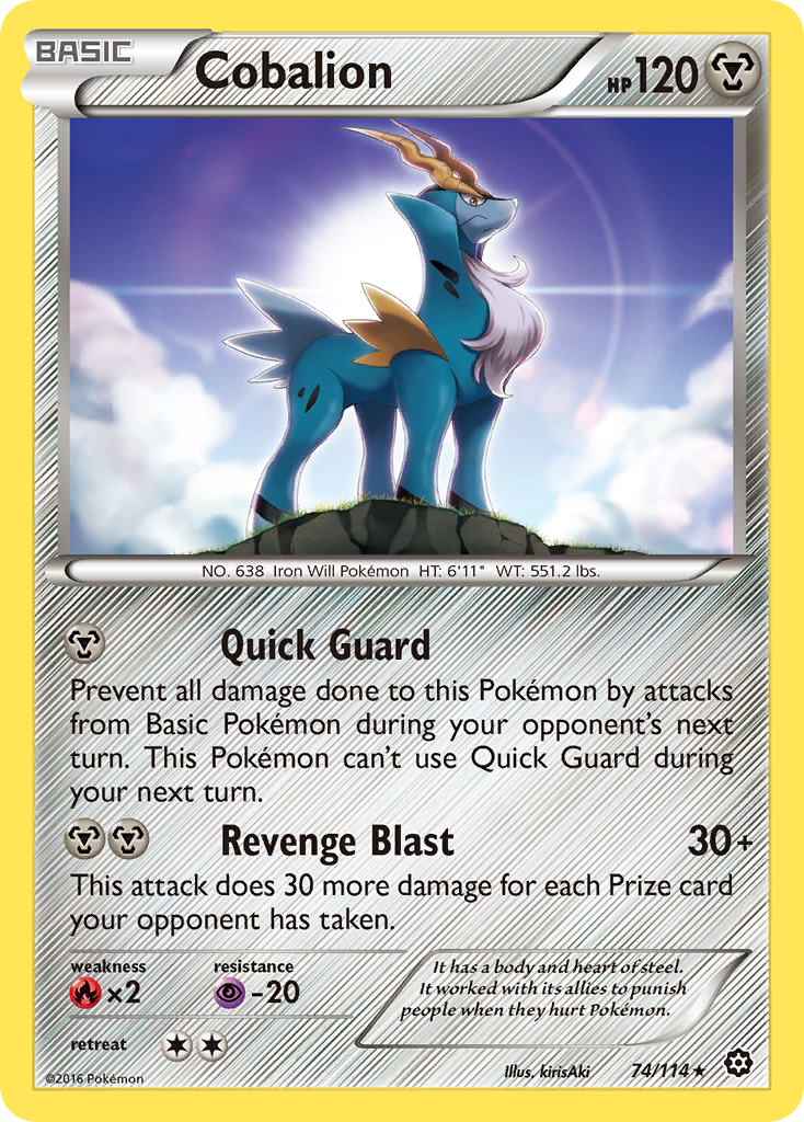 Cobalion (74/114) [XY: Steam Siege] | Game Haven TX