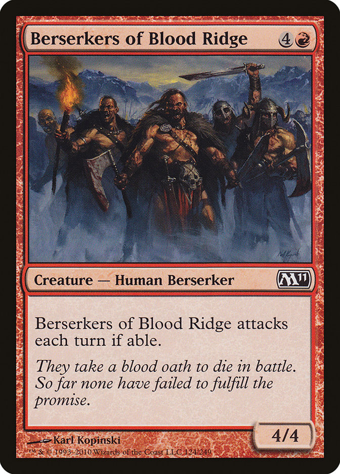 Berserkers of Blood Ridge [Magic 2011] | Game Haven TX