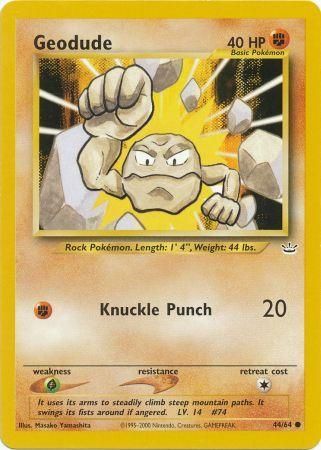Geodude (44/64) [Neo Revelation Unlimited] | Game Haven TX