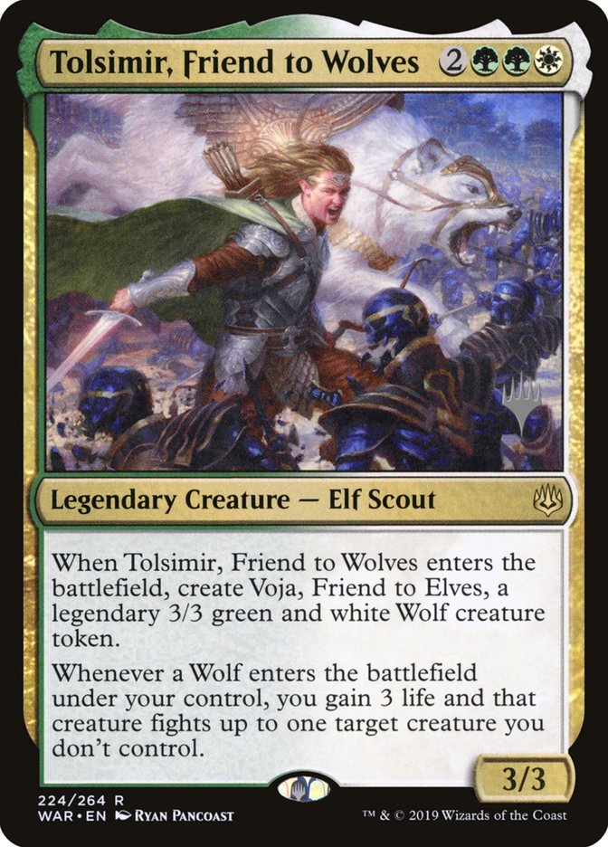Tolsimir, Friend to Wolves [War of the Spark Promos] | Game Haven TX