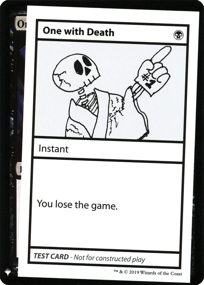 One With Death [Mystery Booster Playtest Cards] | Game Haven TX