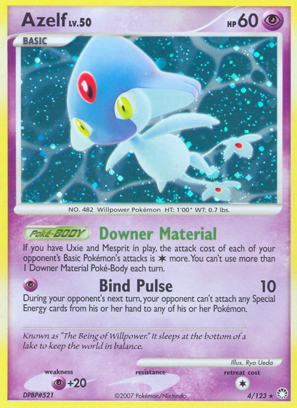 Azelf (4/123) [Diamond & Pearl: Mysterious Treasures] | Game Haven TX