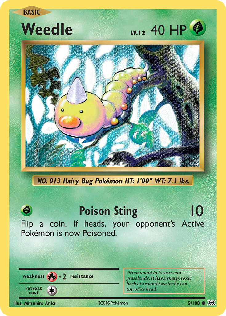 Weedle (5/108) [XY: Evolutions] | Game Haven TX