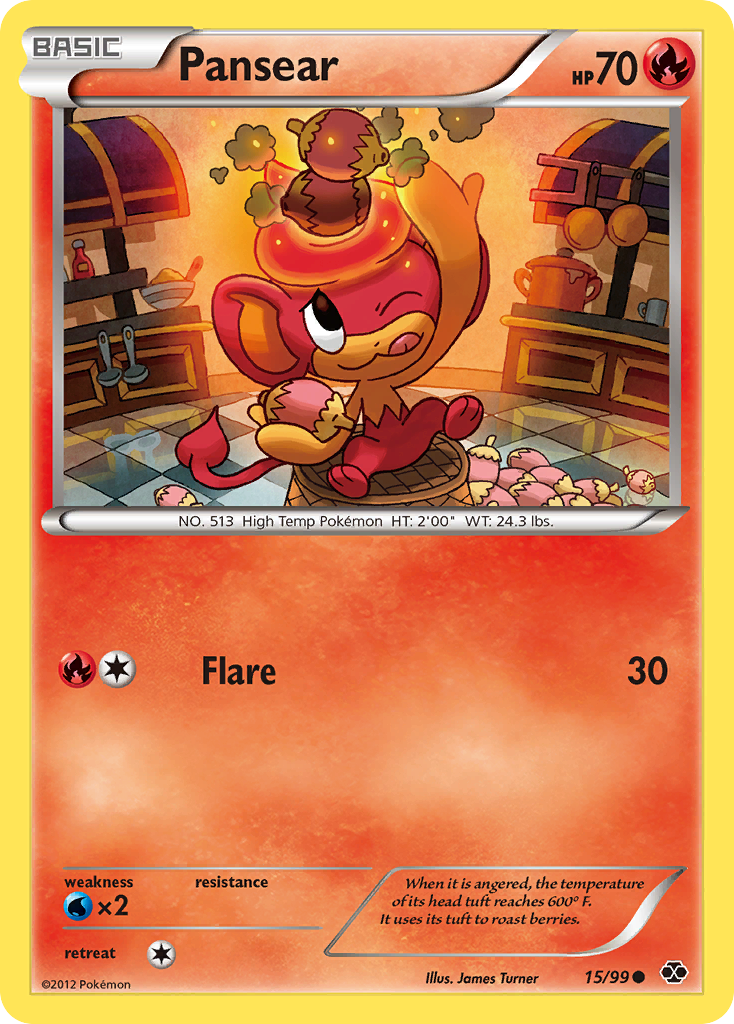 Pansear (15/99) [Black & White: Next Destinies] | Game Haven TX