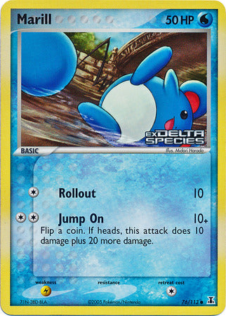 Marill (76/113) (Stamped) [EX: Delta Species] | Game Haven TX