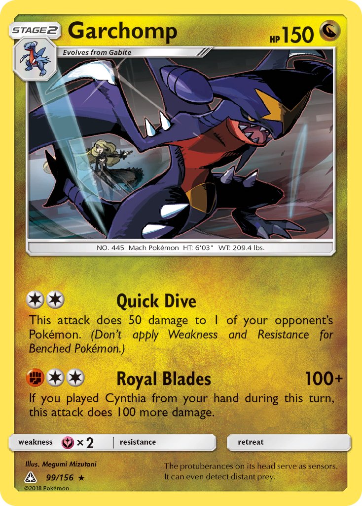 Garchomp (99/156) (Cracked Ice Holo) (Theme Deck Exclusive) [Sun & Moon: Ultra Prism] | Game Haven TX