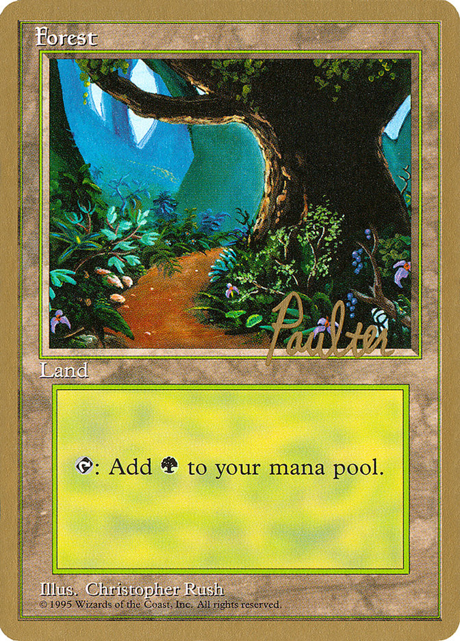 Forest (pp376) (Preston Poulter) [Pro Tour Collector Set] | Game Haven TX