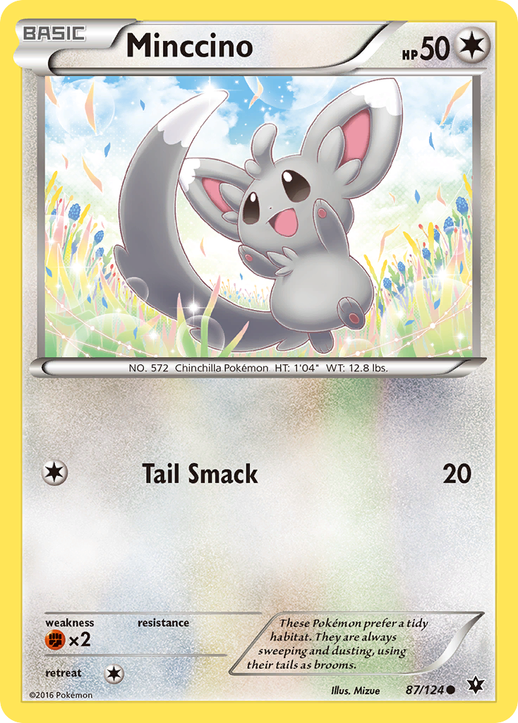 Minccino (87/124) [XY: Fates Collide] | Game Haven TX