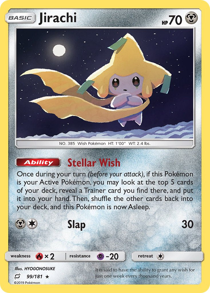 Jirachi (99/181) (Theme Deck Exclusive) [Sun & Moon: Team Up] | Game Haven TX