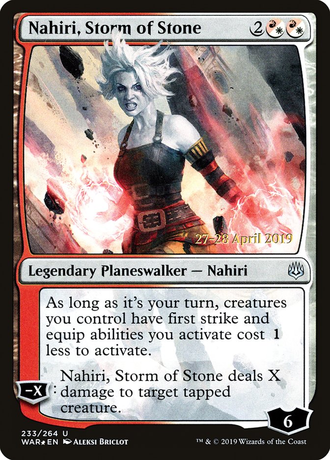 Nahiri, Storm of Stone [War of the Spark Promos] | Game Haven TX