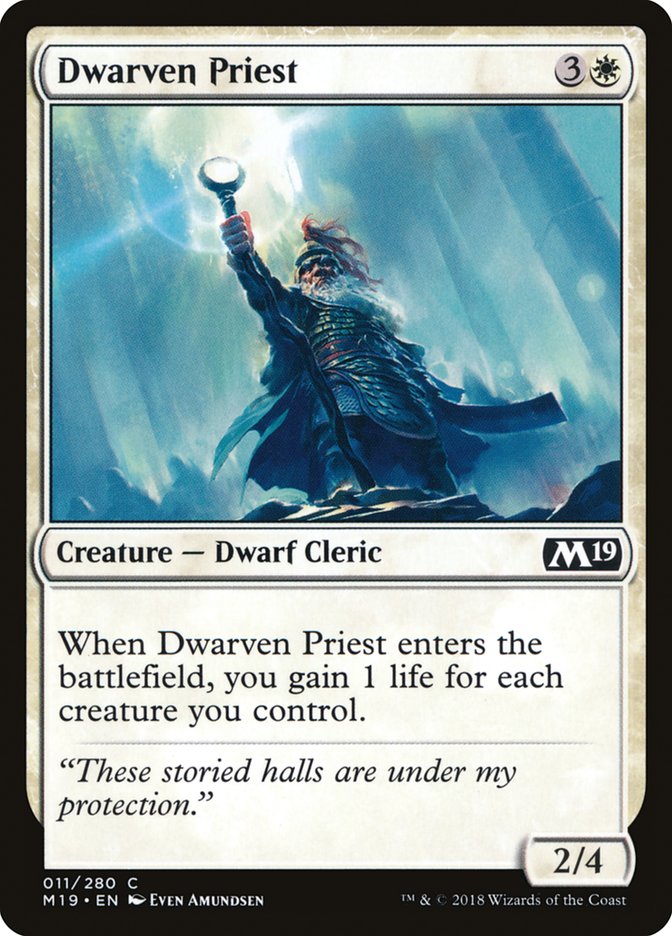Dwarven Priest [Core Set 2019] | Game Haven TX